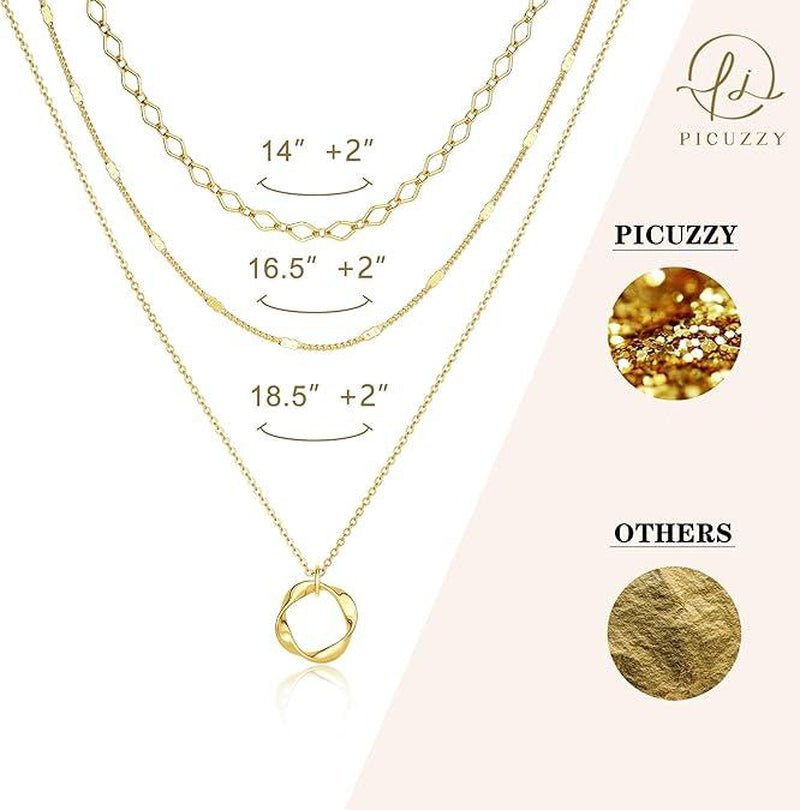 Moodear Multi-Layer Chain Necklace Set